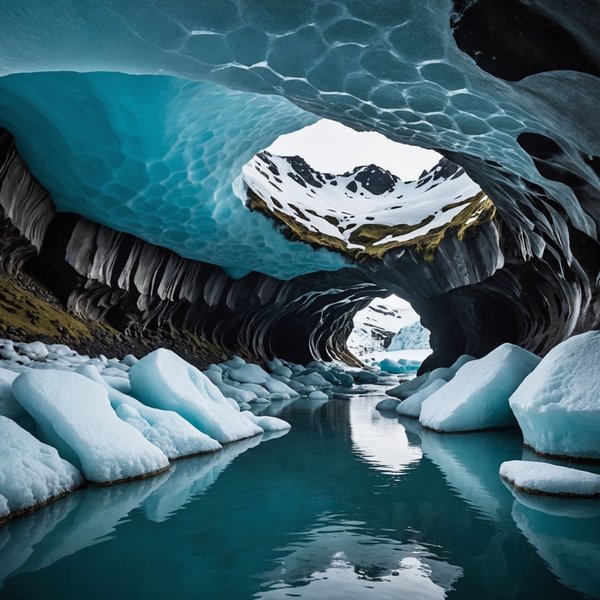 Quels sont les itinéraires de croisière qui incluent une exploration des grottes de glace en Islande?